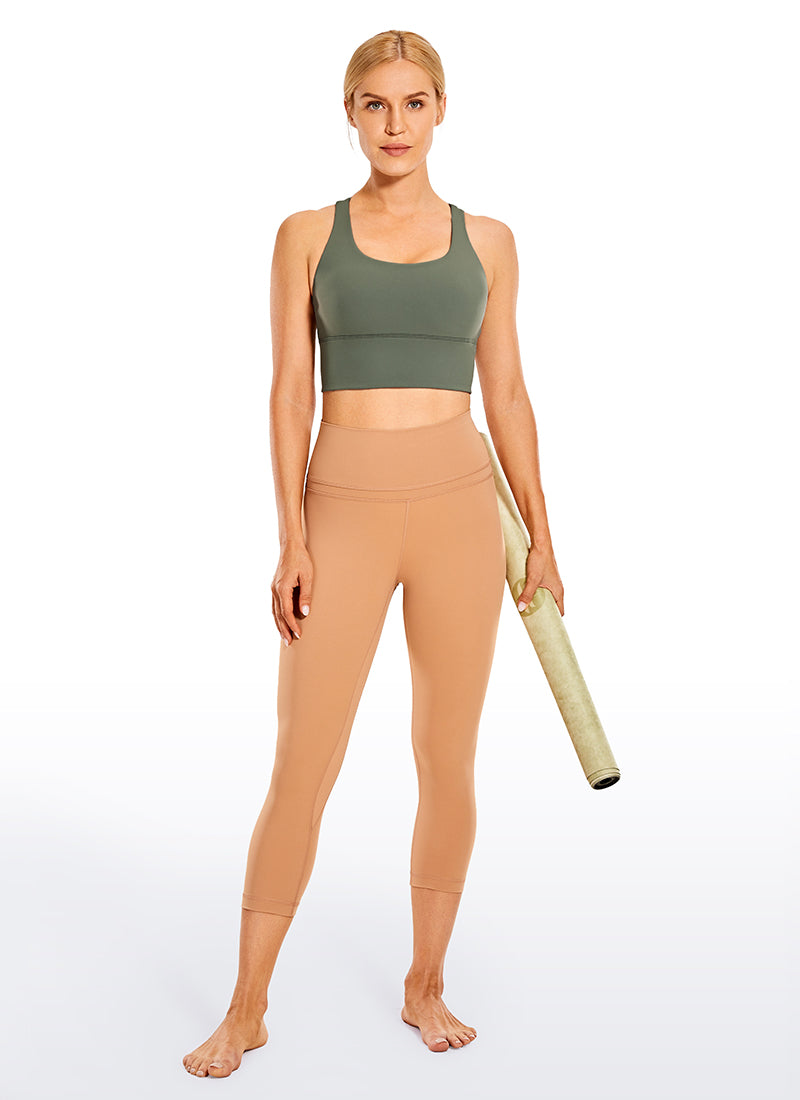 Nacktes Gefühl Strappy Sports BH Longline
