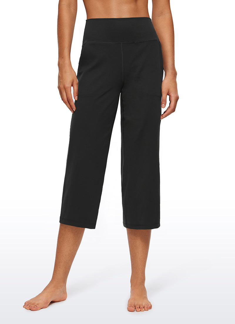 Butterluxe Hose mit hoher Taille und weitem Bein und Taschen, 23''