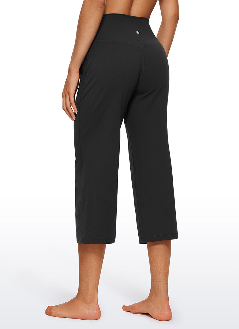 Butterluxe Hose mit hoher Taille und weitem Bein und Taschen, 23''