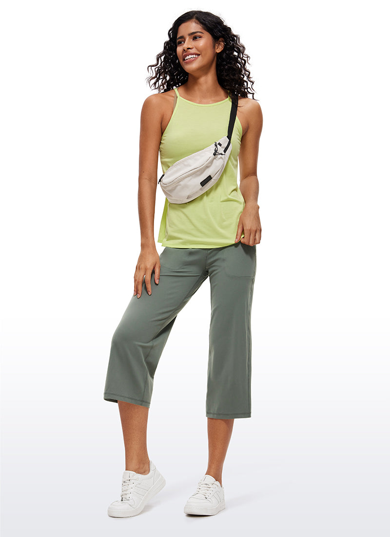 Butterluxe Hose mit hoher Taille und weitem Bein und Taschen, 23''