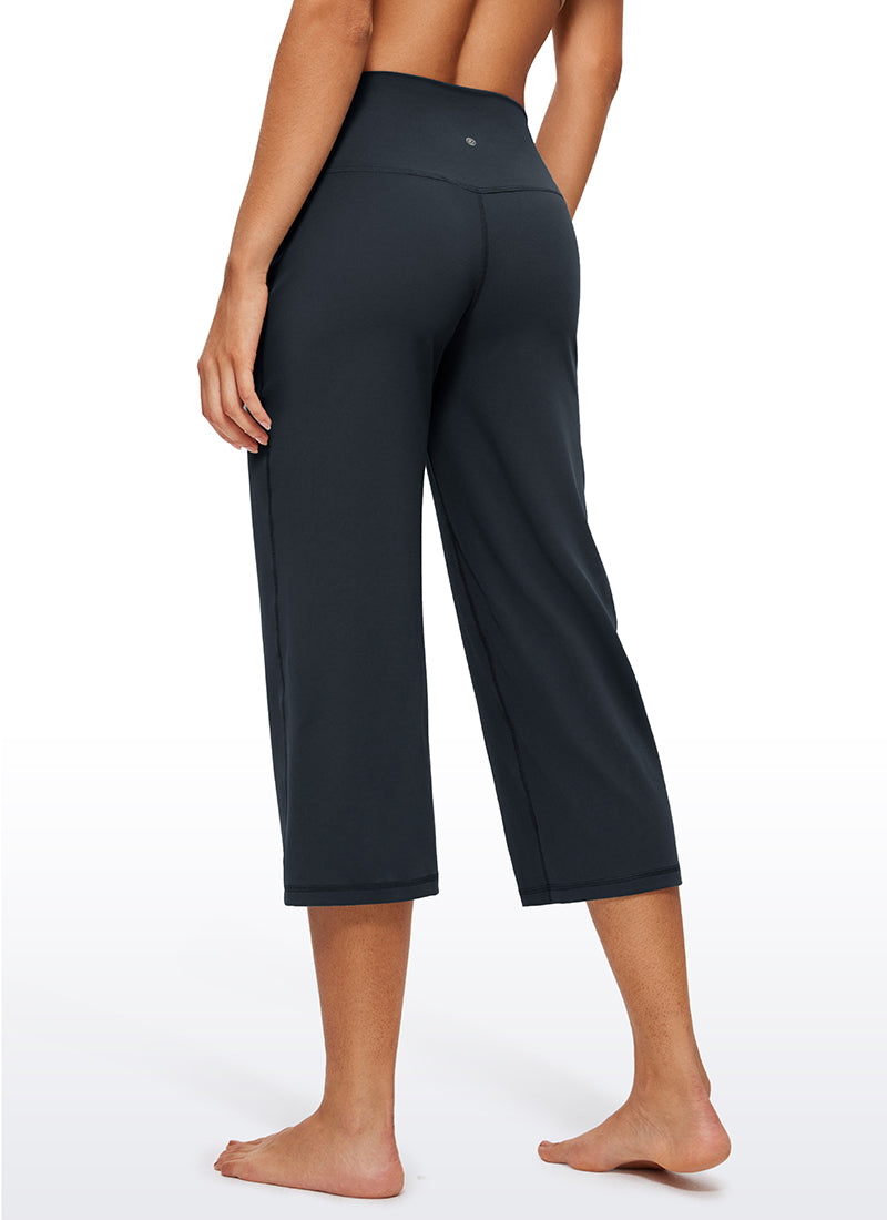 Butterluxe Hose mit hoher Taille und weitem Bein und Taschen, 23''