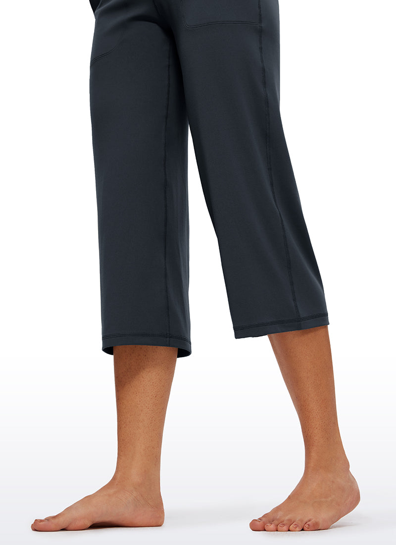 Butterluxe Hose mit hoher Taille und weitem Bein und Taschen, 23''