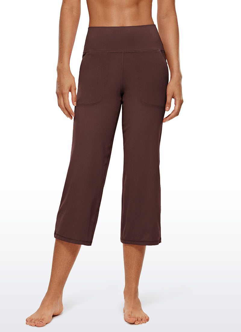 Butterluxe Hose mit hoher Taille und weitem Bein und Taschen, 23''