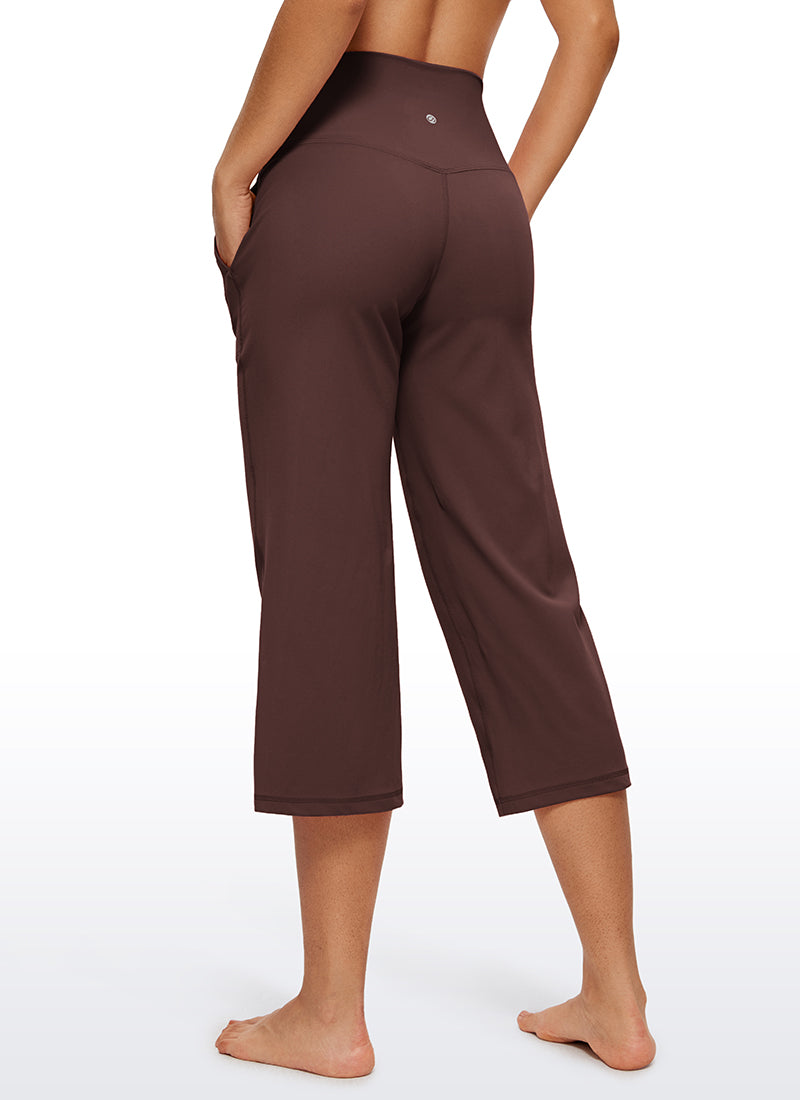 Butterluxe Hose mit hoher Taille und weitem Bein und Taschen, 23''