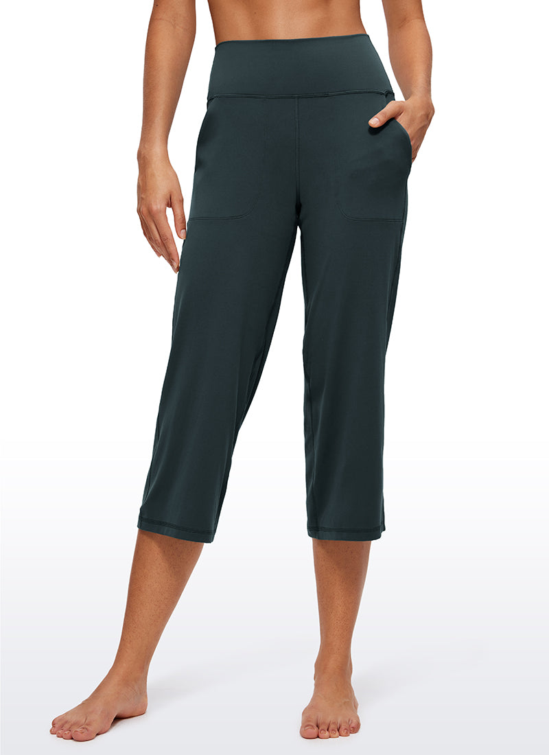 Butterluxe Hose mit hoher Taille und weitem Bein und Taschen, 23''