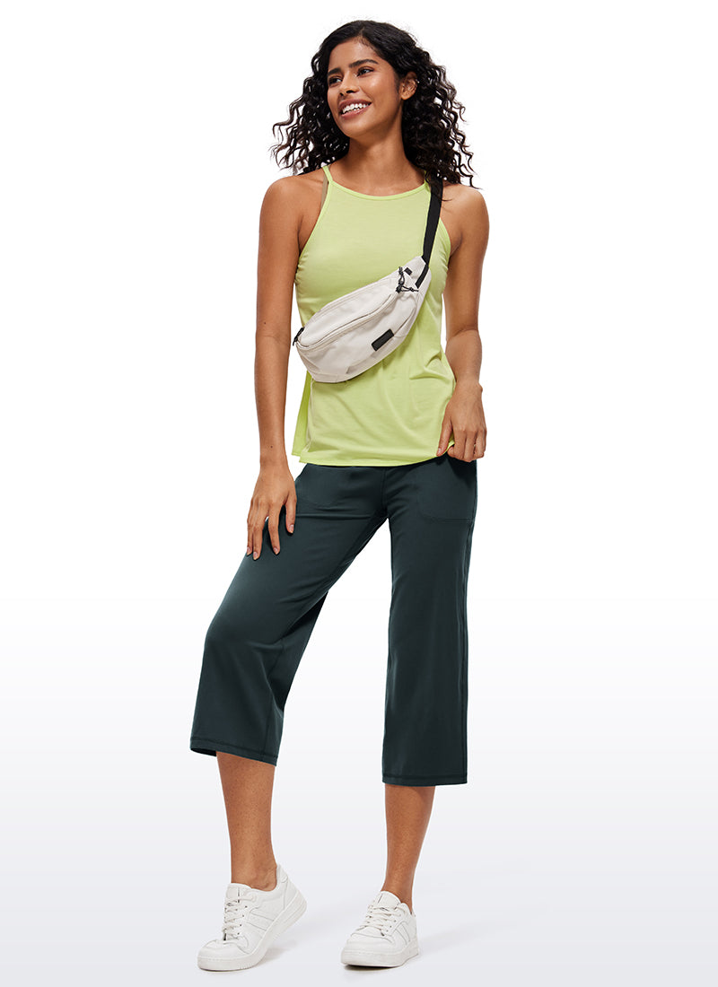 Butterluxe Hose mit hoher Taille und weitem Bein und Taschen, 23''