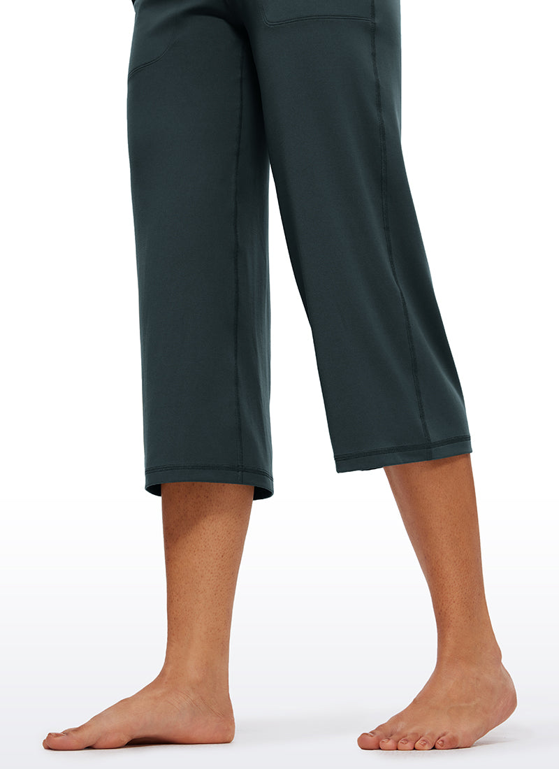 Butterluxe Hose mit hoher Taille und weitem Bein und Taschen, 23''