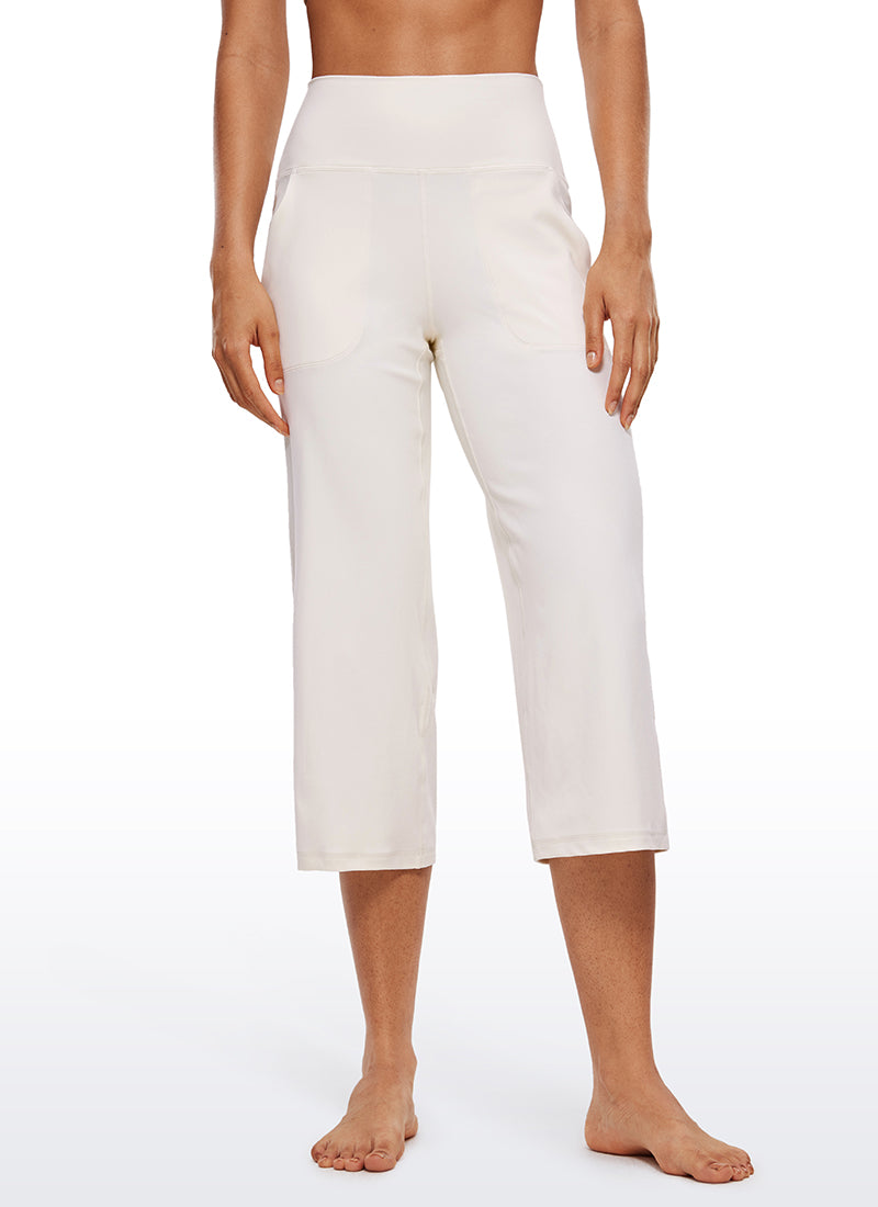 Butterluxe Hose mit hoher Taille und weitem Bein und Taschen, 23''