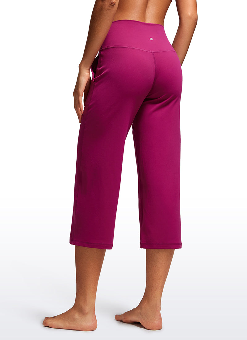 Butterluxe Hose mit hoher Taille und weitem Bein und Taschen, 23''