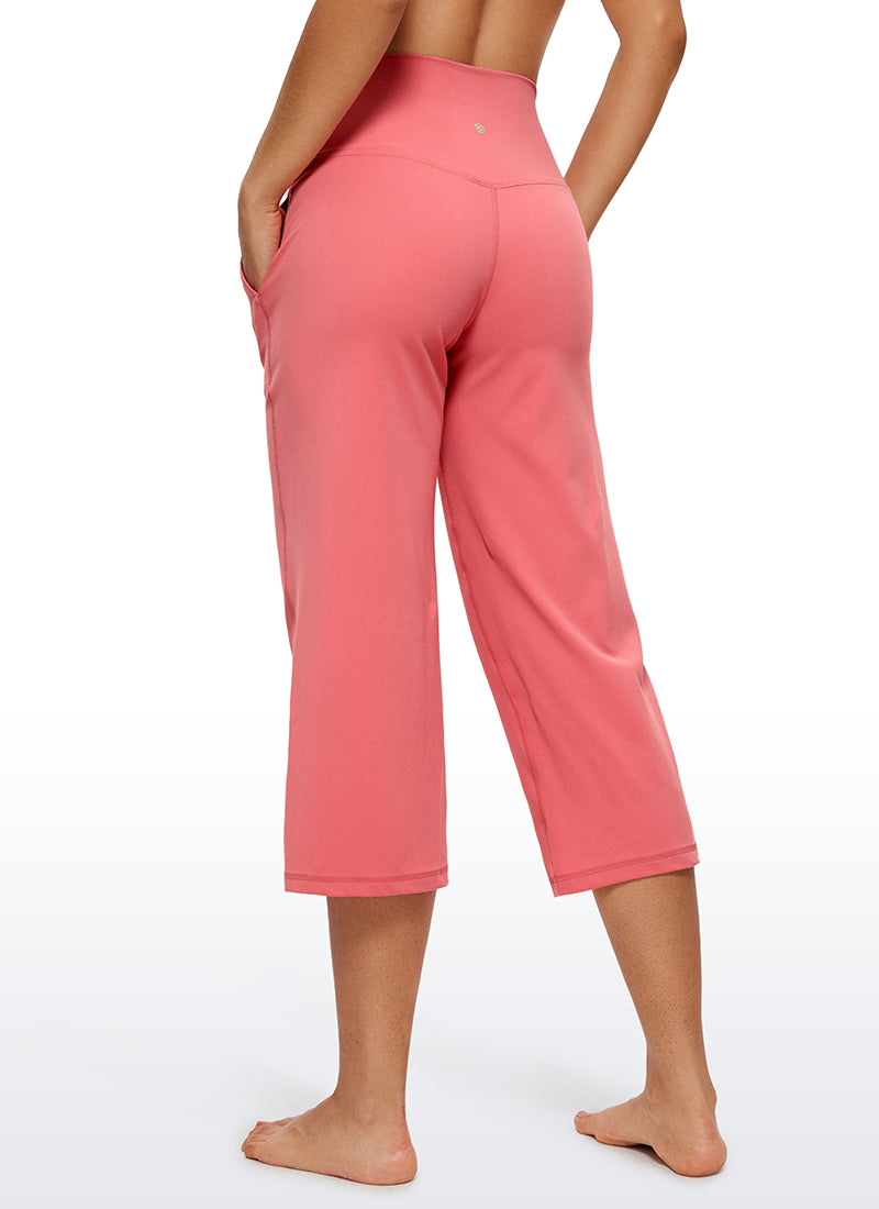 Butterluxe Hose mit hoher Taille und weitem Bein und Taschen, 23''
