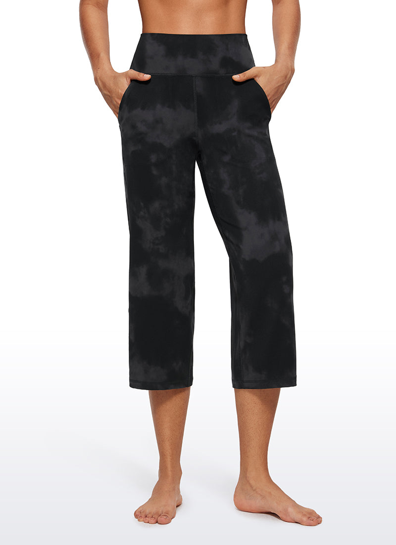 Butterluxe Hose mit hoher Taille und weitem Bein und Taschen, 23''