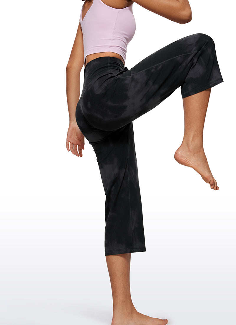 Butterluxe Hose mit hoher Taille und weitem Bein und Taschen, 23''